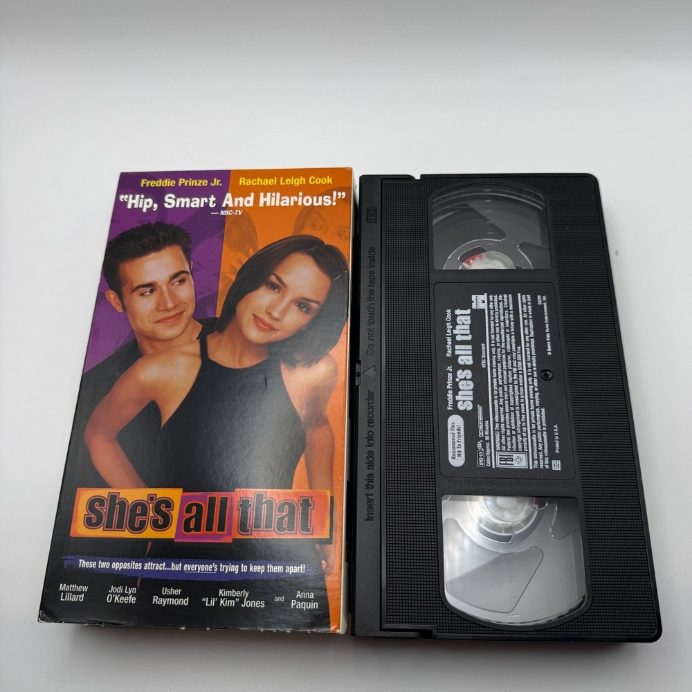 She's All That VHS 1999 Movie Freddie Prinze Jr Rachael Leigh Cook Miramax 16911